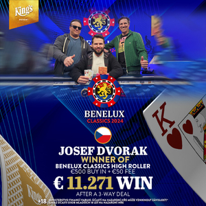 King's Casino: Josef Dvořák šampionem Benelux Classics High Rolleru! King's Casino: Josef Dvořák šampionem Benelux Classics High Rolleru!
