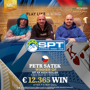 King's Resort Rozvadov: Petr Satek šampionem SPT High Rolleru! King's Resort Rozvadov: Petr Satek šampionem SPT High Rolleru!