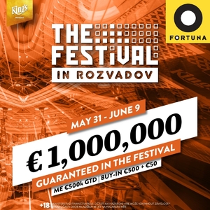 Fortuna Poker: Kvalifikujte se na rozvadovský The Festival už za 5 Kč!