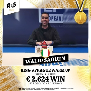 King’s Prague: Čtvrteční Warm-up pořešil Ital, pěkně hrál i Štefan Mital