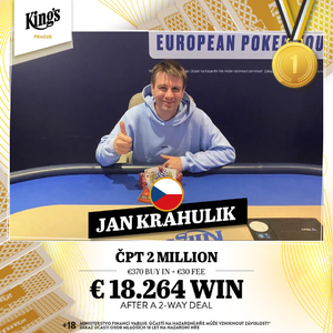 King’s Prague: ME České Pokerové Tour pokořil Jan Krahulík, Targa vyhrál Side Event