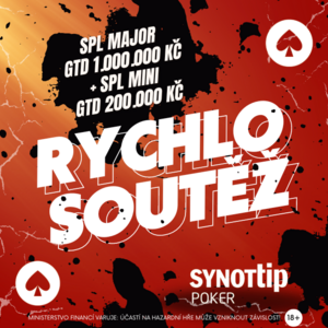 Rychlo soutěž o vstupy do nedělních turnajů SPL na SynotTip.cz! Rychlo soutěž o vstupy do nedělních turnajů SPL na SynotTip.cz!