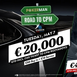 Už zítra bude poslední turnaj Pokerman Road to CPM s losovačkou o balíček!