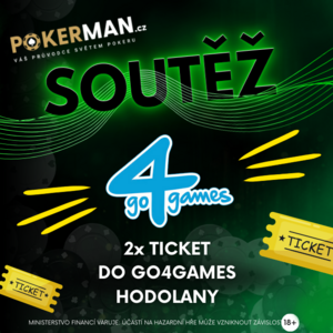 Soutěž o 2x jeden vstup do víkendového poker turnaje v Casino Go4games Hodolany