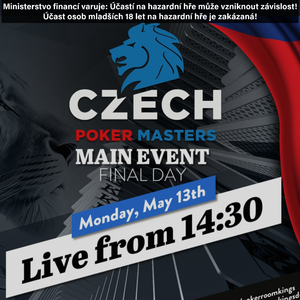 Live stream z Czech Poker Masters, King's Resort Rozvadov