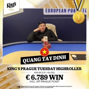 V King’s Prague se hrál špičkový live poker. Petr Targa druhý v Highrolleru