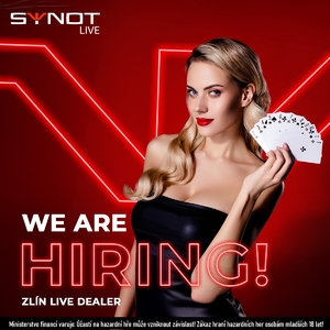 Hledáš kariéru v živých hrách? Synot právě nabírá live dealery i pitbosse! Hledáš kariéru v živých hrách? Synot právě nabírá live dealery i pitbosse!