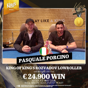 King's Resort Rozvadov: Josef Dvořák na finálovém stole KOK Lowrolleru King's Resort Rozvadov: Josef Dvořák na finálovém stole KOK Lowrolleru