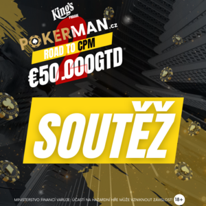 SOUTĚŽ o 2x jeden volný vstup do turnaje Pokerman Road to CPM GTD €50.000 SOUTĚŽ o 2x jeden volný vstup do turnaje Pokerman Road to CPM GTD €50.000