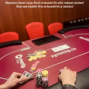 SynotTip Poker: Kvalifikujte se online do turnaje s GTD 100 000 Kč v Casinu C40 Uherské Hradiště SynotTip Poker: Kvalifikujte se online do turnaje s GTD 100 000 Kč v Casinu C40 Uherské Hradiště