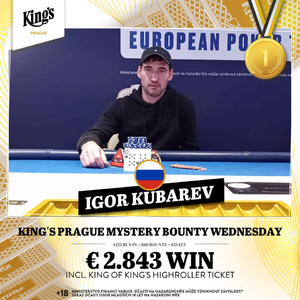 King’s Prague: Igor Kubarev ovládl heads-up s Šimonem Fialou King’s Prague: Igor Kubarev ovládl heads-up s Šimonem Fialou