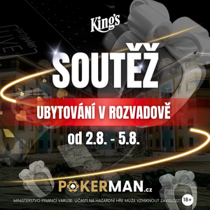 SOUTĚŽ #8, #9, #10 o ubytovací balíček během letní edice Czech Poker Master v King’s Casino Rozvadov SOUTĚŽ #8, #9, #10 o ubytovací balíček během letní edice Czech Poker Master v King’s Casino Rozvadov