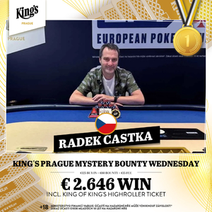 King’s Prague Mystery Bounty v české režii. Kdo vyhrál? King’s Prague Mystery Bounty v české režii. Kdo vyhrál?