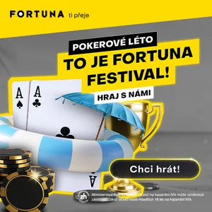 Fortuna Festival: Začíná marathon speciálních poker turnajů Fortuna Festival: Začíná marathon speciálních poker turnajů