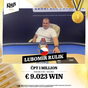 King's Prague: Šampionem srpnového vydání ČPT se stal Lubomír Rulík King's Prague: Šampionem srpnového vydání ČPT se stal Lubomír Rulík