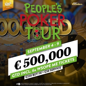 King's Resort Rozvadov: O dalších €500.000 se bude hrát v People's Poker Tour King's Resort Rozvadov: O dalších €500.000 se bude hrát v People's Poker Tour