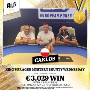 King’s Prague: 6 ze 7 ITM pozic v Mystery Bounty patřilo Čechům! King’s Prague: 6 ze 7 ITM pozic v Mystery Bounty patřilo Čechům!