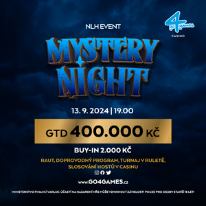 G4G Hodolany: Hlavní hvězdou víkendu bude Mystery Night s garancí 400.000 Kč G4G Hodolany: Hlavní hvězdou víkendu bude Mystery Night s garancí 400.000 Kč