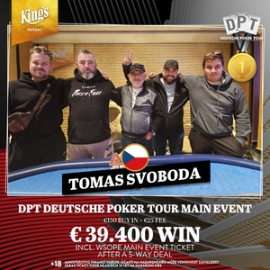 King’s Resort: Tomáš Svoboda si odváží z Rozvadova téměř 1.000.000 Kč King’s Resort: Tomáš Svoboda si odváží z Rozvadova téměř 1.000.000 Kč