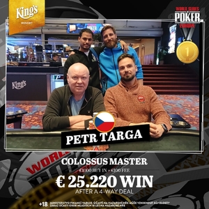 King's Resort Rozvadov: Petr Targa šampionem Colossus Master! King's Resort Rozvadov: Petr Targa šampionem Colossus Master!