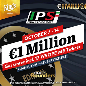 King's Resort Rozvadov: Italian Poker Sport přináší Main Event s garancí €1.000.000 King's Resort Rozvadov: Italian Poker Sport přináší Main Event s garancí €1.000.000