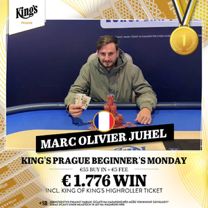 King’s Prague: Ondřej Svatek bral v Beginner’s Monday 2. místo King’s Prague: Ondřej Svatek bral v Beginner’s Monday 2. místo