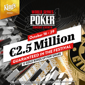 King's Resort Rozvadov: Říjnový festival WSOP Circuit garantuje €2.500.000!