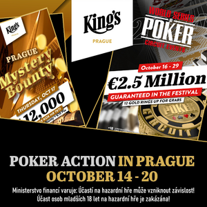 King’s Prague tento týden: Zahrajte si turnaj o minimálně 12 milionů Kč King’s Prague tento týden: Zahrajte si turnaj o minimálně 12 milionů Kč