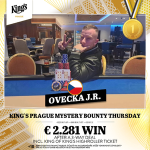 King’s Prague: Ovečka ovládl Mystery Bounty Thursday po výhodném dealu King’s Prague: Ovečka ovládl Mystery Bounty Thursday po výhodném dealu