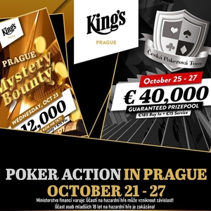 Týden v King’s Prague vyvrcholí Českou Pokerovou Tour o 1 milion Kč Týden v King’s Prague vyvrcholí Českou Pokerovou Tour o 1 milion Kč