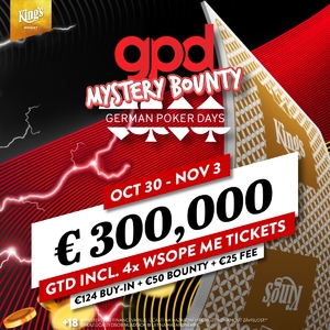 King's Resort Rozvadov: Oblíbený festival German Poker Days tentokrát ve formátu Mystery Bounty King's Resort Rozvadov: Oblíbený festival German Poker Days tentokrát ve formátu Mystery Bounty