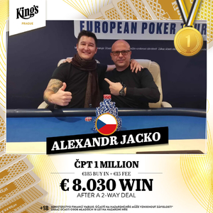 King's Prague: Titul z ČPT zůstal doma! Triumfoval Alexandr Jacko King's Prague: Titul z ČPT zůstal doma! Triumfoval Alexandr Jacko
