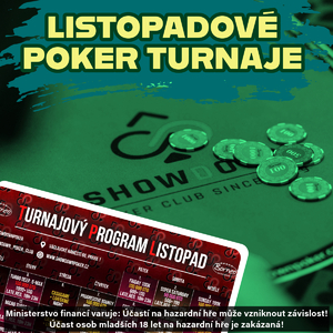 Hliník se odstěhoval do ShowDownu! V listopadu si tam zahrajete o GTD 1.850.000 Kč! Hliník se odstěhoval do ShowDownu! V listopadu si tam zahrajete o GTD 1.850.000 Kč!