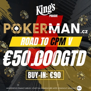 Letos poslední šance! V listopadu jede Pokerman Road to CPM o €50.000 Letos poslední šance! V listopadu jede Pokerman Road to CPM o €50.000