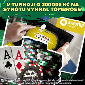 Online Poker - V turnaji o 200.000 Kč na Synotu vyhrál TombRose! Online Poker - V turnaji o 200.000 Kč na Synotu vyhrál TombRose!