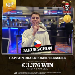 King's Resort: Jakub Schon ovládl pirátský side event! Další postupy v ME King's Resort: Jakub Schon ovládl pirátský side event! Další postupy v ME