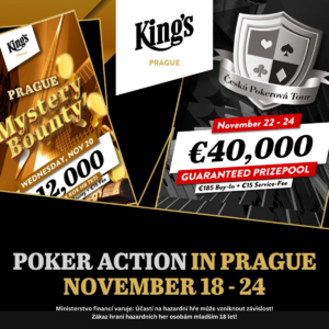 Největší taháky týdne v King's Prague: ČPT o milion a Mystery Bounty Největší taháky týdne v King's Prague: ČPT o milion a Mystery Bounty