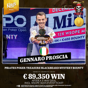King's Resort Rozvadov: Jízda Rama Premy v Pirates Poker Mystery Bounty skončila na finálovém stole King's Resort Rozvadov: Jízda Rama Premy v Pirates Poker Mystery Bounty skončila na finálovém stole