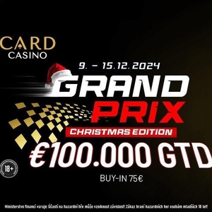 Card Casino Šamorín: Finále přebraného Grand Prix Christmas Edition si dnes zahrají Martin Hodaň a Roman Čech Card Casino Šamorín: Finále přebraného Grand Prix Christmas Edition si dnes zahrají Martin Hodaň a Roman Čech