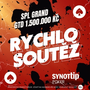 SOUTĚŽ o jeden vstup do prosincového turnaje SPL GRAND s GTD 1 500 000 Kč na Synottip.cz SOUTĚŽ o jeden vstup do prosincového turnaje SPL GRAND s GTD 1 500 000 Kč na Synottip.cz
