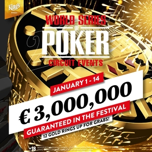 King's Casino: Začátek roku 2025 okoření festival WSOPC s garancí €3.000.000 King's Casino: Začátek roku 2025 okoření festival WSOPC s garancí €3.000.000