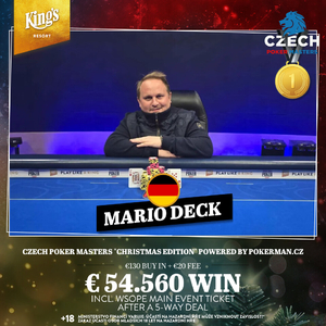 King's Resort: Czech Poker Masters byl ukončen dealem nejlepší pětice King's Resort: Czech Poker Masters byl ukončen dealem nejlepší pětice