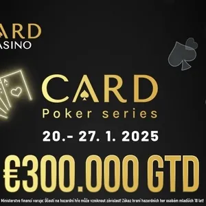 Card Casino Šamorín: 20. 1.  začíná festival Card Poker Series s GTD více než 10.000.000 Kč