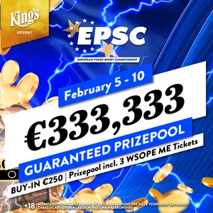 King's Resort: V únoru startuje ESPC – Mystery Bounty ME garantuje €333.333 King's Resort: V únoru startuje ESPC – Mystery Bounty ME garantuje €333.333