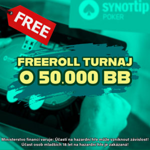 SynotTip Poker: Dnes, v neděli 2. 2. 2025, si zahrajete na Synotu FREEROLL turnaj o 50 000! SynotTip Poker: Dnes, v neděli 2. 2. 2025, si zahrajete na Synotu FREEROLL turnaj o 50 000!