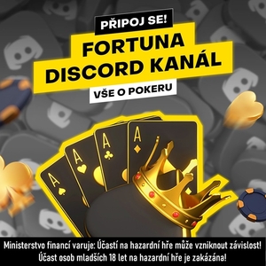 Fortuna spustila svůj pokerový Discord kanál! Fortuna spustila svůj pokerový Discord kanál!