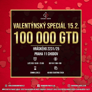 Showdown Poker Club: V sobotu na turnaji Saturday Kilčo se můžete těšit na speciální Valentýnskou párty Showdown Poker Club: V sobotu na turnaji Saturday Kilčo se můžete těšit na speciální Valentýnskou párty