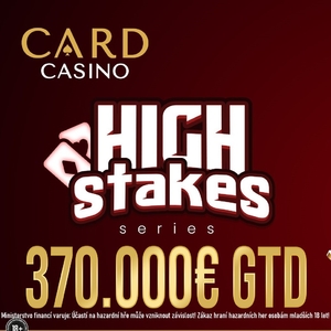 Card Casino Šamorín: Vyšší buyiny a menší pole, to je High Stakes Series €370.000 GTD Card Casino Šamorín: Vyšší buyiny a menší pole, to je High Stakes Series €370.000 GTD