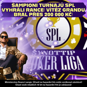 Synottip poker: KosBeb1992 řádí v turnajích SPL, druhý víkend v řadě si připsal šestimístnou výhru! Synottip poker: KosBeb1992 řádí v turnajích SPL, druhý víkend v řadě si připsal šestimístnou výhru!