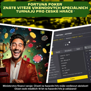 Fortuna Poker: Únorovými ČPT šampiony jsou Liba1978 a "Zvraceníexkremtů" Fortuna Poker: Únorovými ČPT šampiony jsou Liba1978 a "Zvraceníexkremtů"